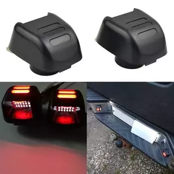 Белый, красный OLED-светильник номерного знака для Nissan Navara D40 Frontier Armada Titan Xterra Suzuki Equator