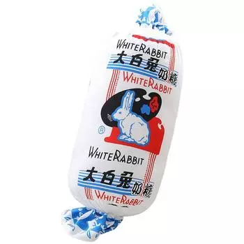 Белый кролик конфеты подушка плюшевая игрушка имитация конфеты кукла длинная спальная подушка детский подарок на день рождения женский 60Cm fading, please know a little bit