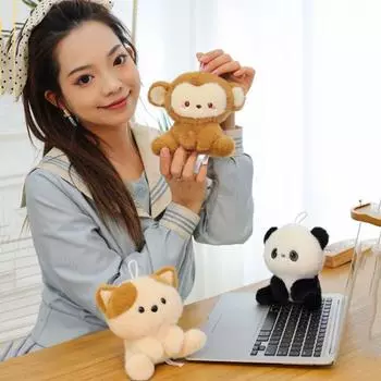 Белый кролик слон плюшевая кукла Маленький лев Животное обезьяна кукла Маленький медведь плюшевая игрушка Мальчики Девочки style 10