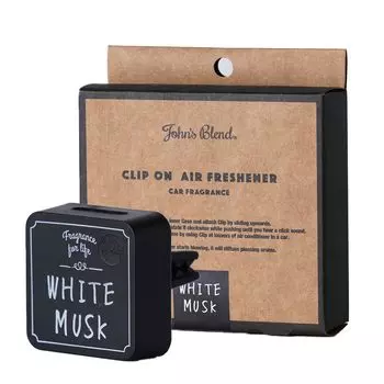 Белый мускусный автомобильный освежитель воздуха Blend Clip Air Conditioner Air Freshener Body John s Clip-on OA-JON-33-1 чёрный