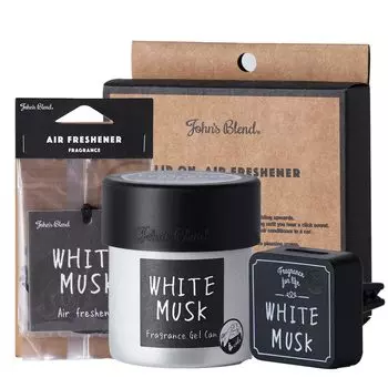 Белый мускусный автомобильный освежитель воздуха Смесь автомобильных ароматизаторов Набор автомобильных ароматизаторов Автомобильный ароматизатор John s