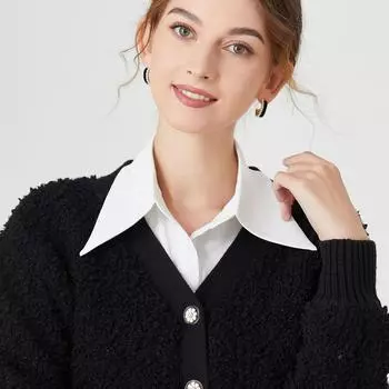 Белый накладной воротник женский накладной воротник со свитером, украшение воротника рубашки, накладной воротник рубашки многофункциональный тренд белый