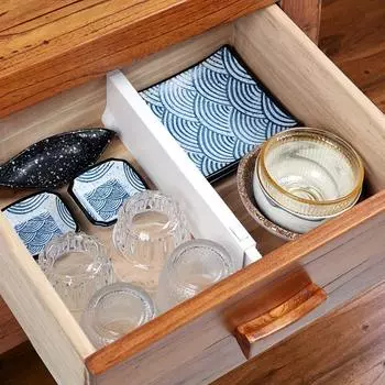 Белый органайзер для телескопических ящиков из АБС-пластика, разделитель для хранения на офисном столе, 1 шт. сплошной разделитель для ящиков белый