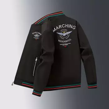 Белый Пальто Мужская Весна и Осень Новая Бейсбольная Форма Мужская Куртка Мужская Одежда M