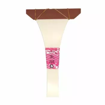 Белый пластиковый бачи Zojirushi для сямисэна (для Нагаута) (Маленький размер)