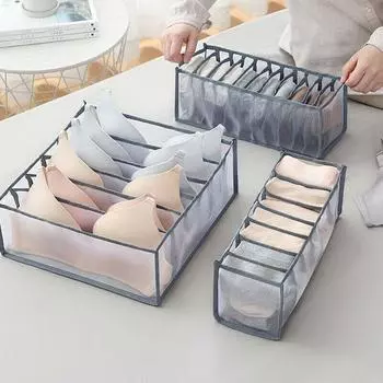 Белый прозрачный ящик для хранения бюстгальтеров и носков, мини-шкаф для хранения, ящик для бюстгальтеров, органайзер для гардероба