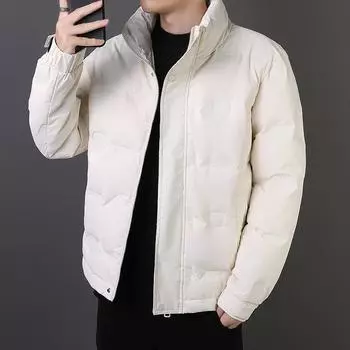 Белый пуховик National Standard с утиным пухом для мужчин молодого и среднего возраста L серый