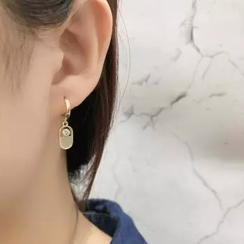 Белый ракушечник из стерлингового серебра S925 с пряжкой для ушей, модные серьги, аксессуары белого золота