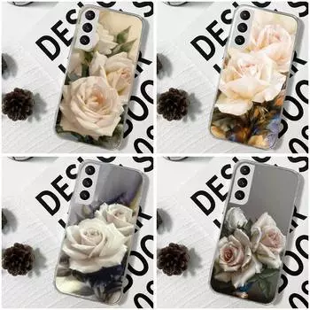 Белый розовый чехол для телефона Samsung Galaxy S10 S10e S8 S9 Plus S7 A70 Edge Note10 прозрачный чехол S10 plus