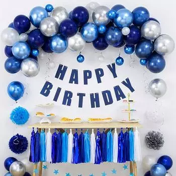 Белый Серебряный Шар Гирлянда Арка Цепь Дети Baby Shower Мальчик Девочка День Рождения Воздушные Шары Принадлежности Свадьба День Рождения Украшения