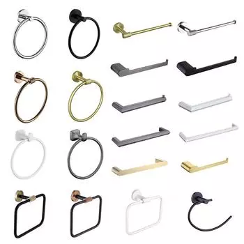 Белый серый черный кольцо для полотенца для ванной комнаты фурнитура для ванной комнаты из нержавеющей стали держатель для полотенец настенное крепление для рук вешалка для полотенец для кухни ванной комнаты