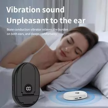 Белый шум для улучшения сна Динамик с технологией костной проводимости Перезаряжаемый Bluetooth-совместимый Портативный беспроводной динамик чёрный