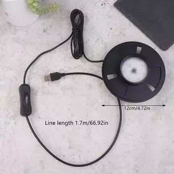 Белый свет Usb террариум растение выращивание лампа с таймером для ваз, комнатный рост растений, суккулент, миниатюрный садовый ландшафт A2