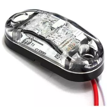 Белый светодиодный боковой габаритный фонарь для грузового автомобиля с прицепом