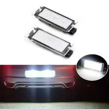 Белый светодиодный фонарь подсветки номерного знака для Renault Espace Logan Trafic Twingo
