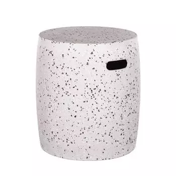 Белый табурет Terrazzo 40 x 40 x 45 см