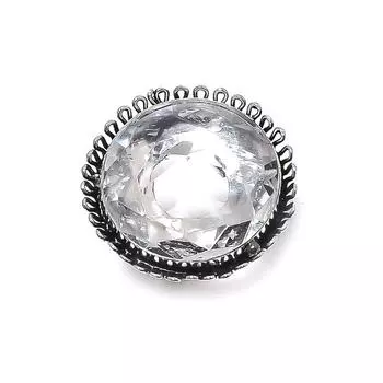 Белый топаз драгоценный камень ручная работа серебро 925 пробы подарок ювелирное изделие кольцо размер 7 y5K50