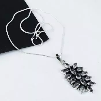 Белый топаз драгоценный камень ручной работы из стерлингового серебра 925 пробы гальванопластика цветок ожерелье, белый топаз серебро для жены унисекс кулон подарок для мамы 20 белый