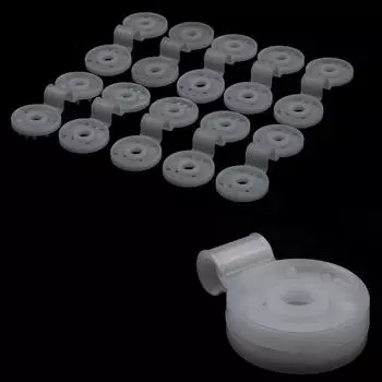 Белый зажим для сетки от солнца Садовый инвентарь Зажим для сетки от солнца для теплицы Крючок для фиксации 10pcs