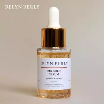 BELYN BERLY 24K Gold Face Serum Увлажняющая гиалуроновая кислота для лица Эссенция Средства по уходу за кожей 30 мл