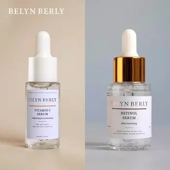 BELYN BERLY Morning C Evening A Набор сывороток для лица для устранения меланина, лифтинга и увлажнения, ретинол + витамин C, сыворотка для лица