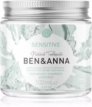 BEN&ANNA Natural Toothpaste Sensitive dentifrice en pot de verre pour dents sensibles TU прозрачный
