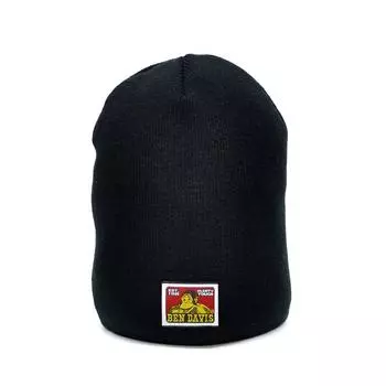BEN DAVIS Knit Cap SKULLY CAP 293 Acrylic Scully Unisex 9293 BLACK (Ben Davis) Cap/Knit Cap/Logo Hat/Men s Women s (Item) чёрный