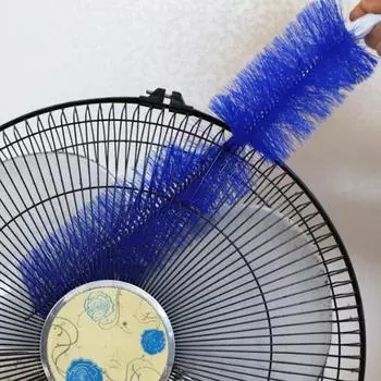 Bendable Fan Brush Ultra-Fine Bristles Fan Inner Duster Remover Long Handle Air-conditioner Furniture Shutter Cleaning Tool темно-серого