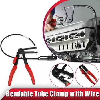 Bendable Hose Clamp Pliers Flexible Cable Swivel Pliers Clamp Removal Repair Tool for Automotive Radiator Fuel Hose