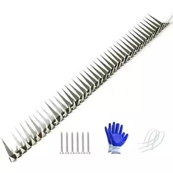 Bendable Stainless Steel Bird Spikes 0.5/1m Anti Pigeon Spikes Squirrel Deterrent Garden 50cm