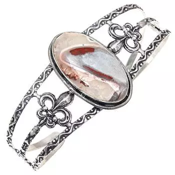 Bended Agate Gemstone Handmade Silver Jewelry Cuff Bracelets 7 Adjustable