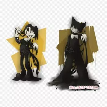 Бенди и чернильная машина Deviantart, термопереносная печать, виниловые нашивки, наклейки для одежды, аппликации «сделай сам», моющиеся нашивки