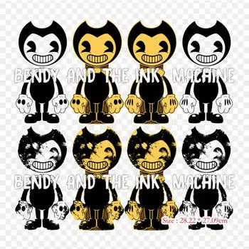 Бенди и чернильная машина Devil Demon с термопереносной печатью, виниловые нашивки, наклейки для одежды, аппликации «сделай сам», моющиеся нашивки