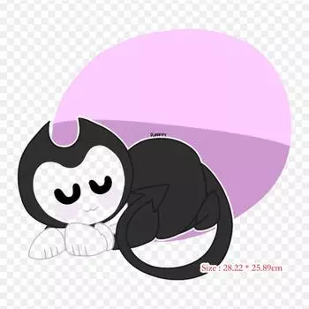 Бенди и чернильная машина с мультяшным термопереносным принтом, виниловые нашивки, наклейки для одежды, аппликации «сделай сам», моющиеся нашивки