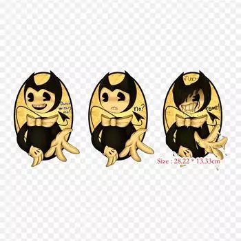 Бенди и чернильная машина с мультяшным бупом, термопереносная печать, виниловые нашивки, наклейки для одежды, аппликации «сделай сам», моющиеся нашивки