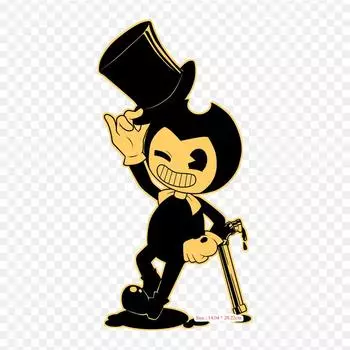 Bendy And The Ink Machine Dab Bendy And The Ink Machine Утюг на теплопередаче Печать Виниловые нашивки Наклейка для одежды DIY Аппликации Моющиеся нашивки