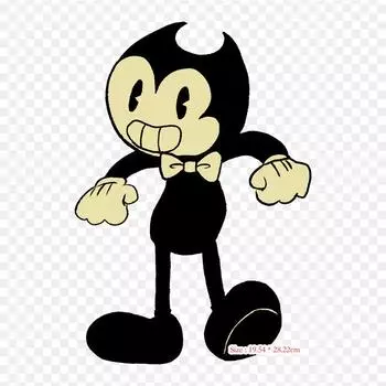 Bendy Dibujo Bendy And The Ink Machine Видеоигры Утюг на теплопередаче Печать Виниловые нашивки Наклейка для одежды DIY Аппликации Моющиеся нашивки