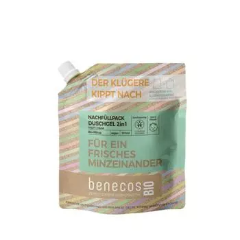 Benecos 2in1 Mint Body & Hair Shower Gel Refill 500ml