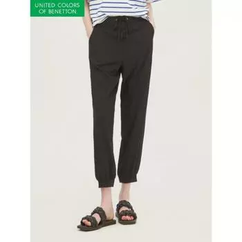 Брюки-джоггеры Benetton с полосками сзади Bapt98331 BK/42