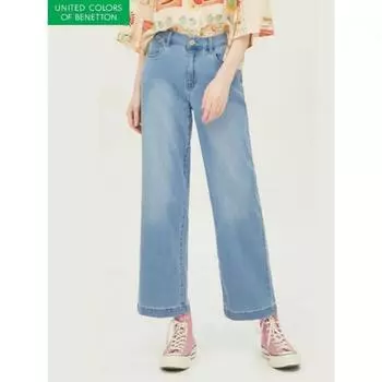 Benetton Back Banding Unifying Denim Pants Badpb6431 BL/42