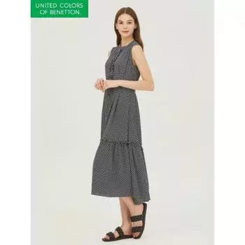 Benetton Back Smoking Band Dress Baopa1441 GN/42
