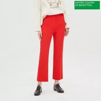 Benetton Benetton Back Slit Banding Pants Bapt08041 Rd Red/42