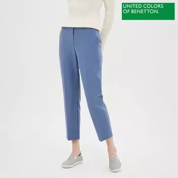 Benetton Benetton Basic Stretch Slacks Pants Bapt02011 Bl Blue/42