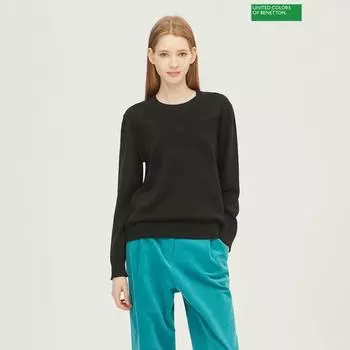 Benetton Benetton Benetton Логотип Жаккардовый свитер 2f 1135u1044 700 700/S