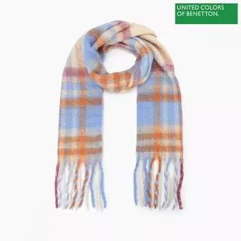 Benetton Benetton Big Check Глушитель Bcmfa6361 Iv Ivory/OS