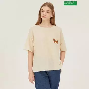 Benetton Benetton Dog Вязаный Bakp59431 GN_green/OS
