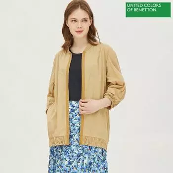 Benetton Benetton Джемпер с гофрированной юбкой Bajp94231 Bg beige/42
