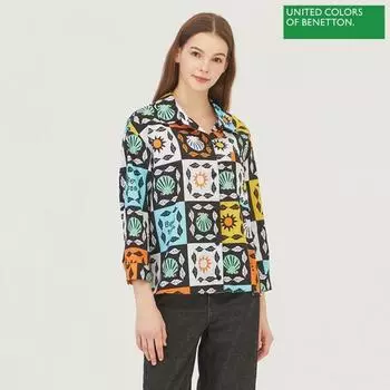 Benetton Benetton Jeffrey Blouse Babla4441 Mu Multi/42