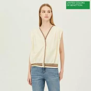 Benetton Benetton Новая блузка Supermosso Babl73231 Cr creamy/42