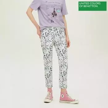 Джинсовые брюки Benetton Benetton с рисунком Badp70231 Mu Multi/42